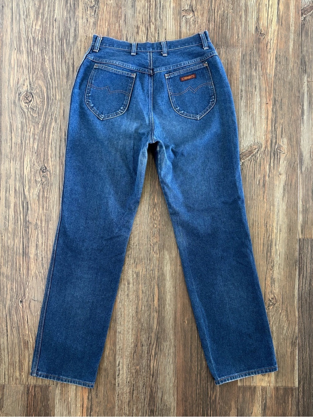 Vtg Wrangler No Fault Western Blue Jeans Womens 14 High Rise MX695WA Scovill Zip